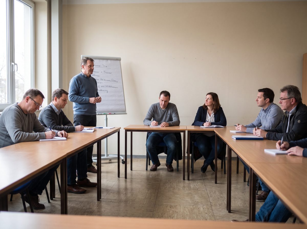 Weiterbildungskurs mit Teilnehmenden in einem Schulungsraum